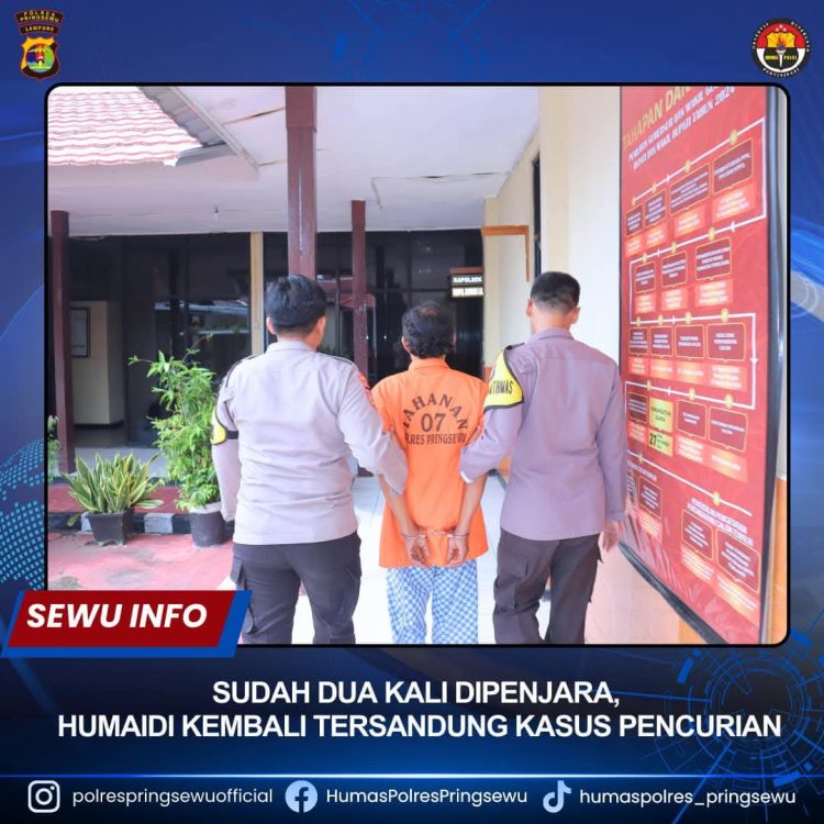 Ngak Kapok Humaidi Kembali di Ringkus Polisi