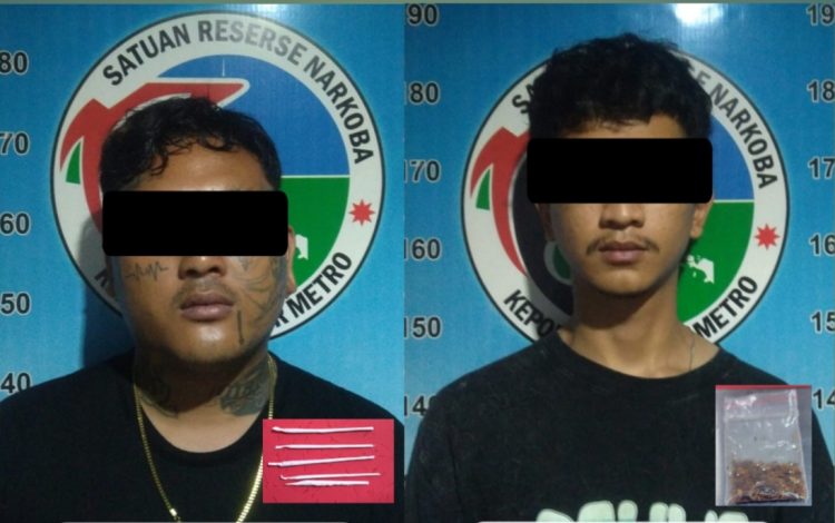 Satnarkoba Polres Metro Amankan 2 Pengguna Sinte Di Lokasi Yang Berbeda