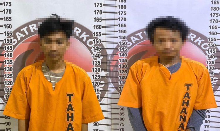Gasak Narkoba di Menggala Selatan, Polres Tulang Bawang Tangkap Dua Warga Yukum Jaya