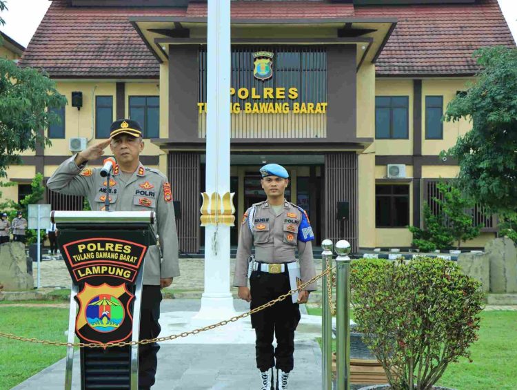 Polres Tulang Bawang Barat Gelar Upacara Hari Kesadaran Nasional 17 Februari 2025