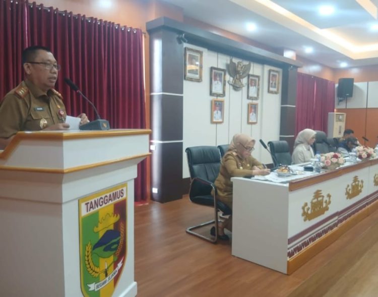 Pimpin Rapat Koordinasi Dan Evaluasi, Sekda Tanggamus Pastikan Anggaran Tepat Sasaran