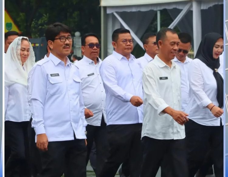 Bupati dan Wakil Bupati Terpilih Lampung Utara Mengikuti Gladi Persiapan Pelantikan Kepala Daerah Serentak