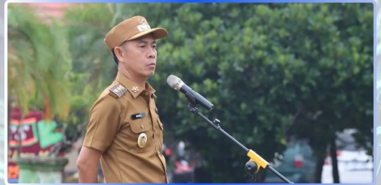 Wabup Bupati Lampura,Pimpin Apel Pagi