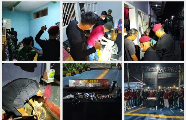 Gelar razia,Lapas Kotabumi Gandeng APH Berkomitmen Berantas Narkoba