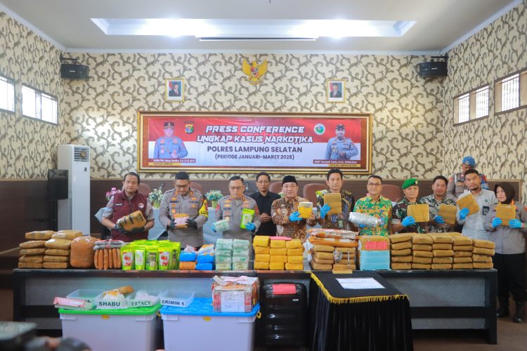 Polres Lamsel Ungkap 23 Kasus Narkoba Dan Musnahkan BB Senilai Rp54,8 Miliat