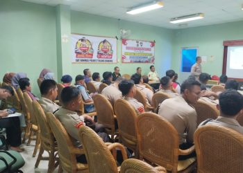 Polres Tulang Bawang Sosialisasikan Tagline Mudik Aman Keluarga Nyaman dan Hotline 110, Ini Tujuannya