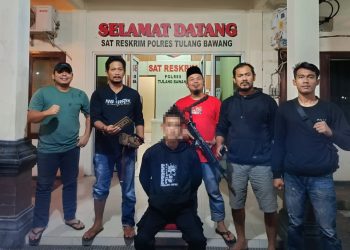 Tekab 308 Presisi Polres Tulang Bawang Tangkap Pelaku Curanmor Yang Beraksi di Sebuah Ruko