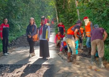 BMBK Provinsi Lampung Gelar Perawatan Jalan Kotabumi – Bandar Abung