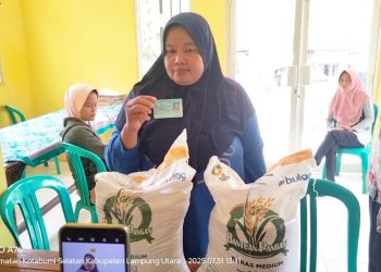 Warga Tanjung Harapan Ucapkan Terimakasih Kepada Pemerintah Atas Bantuan Beras Sangat Membantu Ekonomi
