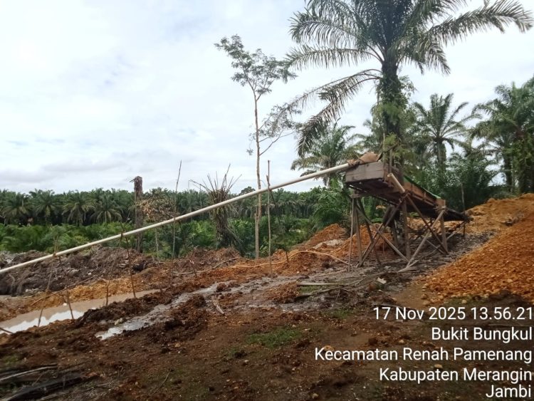 Aktivitas Penambang Emas Tampa Izin(PETI)Milik Ponidi Di Tran A2 Bukit Bukul Sudah Kebal Hukum.