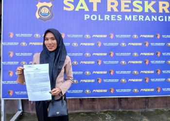 Tak Terima Diancam Selingkuhan Suami, Eka Warga Sungai Pinang Laporkan Nadia ke Polres Merangin