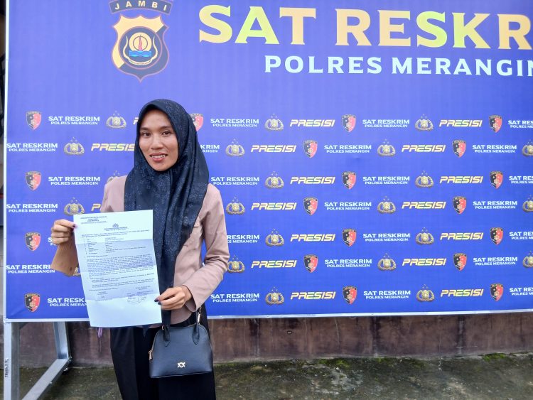 Tak Terima Diancam Selingkuhan Suami, Eka Warga Sungai Pinang Laporkan Nadia ke Polres Merangin