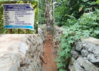 CV Masyarakat Merangin Mandiri Kembali Jadi Sorotan, Drainase Pasar Bangko Dikerjakan Amburadul