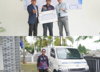 BRI Peduli Salurkan Mobil Pengangkut Sampah untuk Yayasan Karya Mandiri di Desa Karang Anom