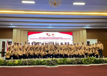Ansyori Sabak Menjadi Ketum KONI Lampung Utara di Lantik Masa Jabatan 2026-2030