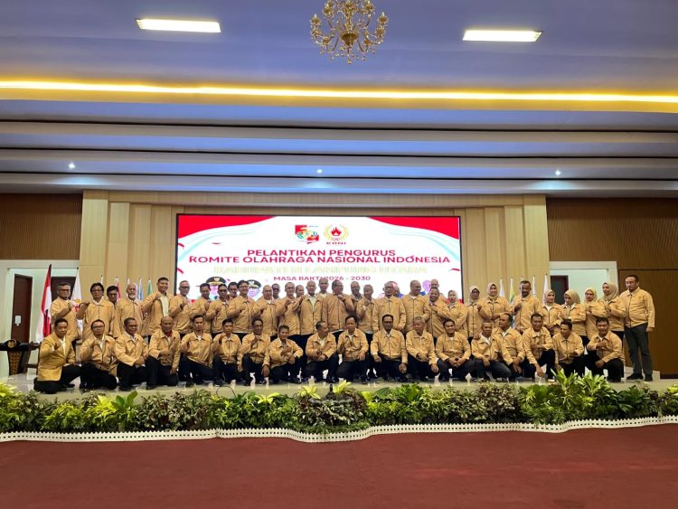Ansyori Sabak Menjadi Ketum KONI Lampung Utara di Lantik Masa Jabatan 2026-2030