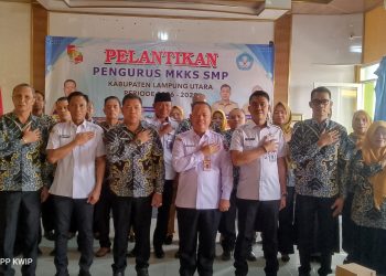 ‎Pengurus MKKS SMP Lampung Utara Periode 2026-2029 Resmi Dilantik
