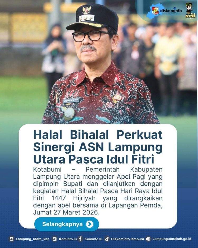 Halal Bihalal Perkuat Sinergi ASN Lampung Utara Pasca Idul Fitri