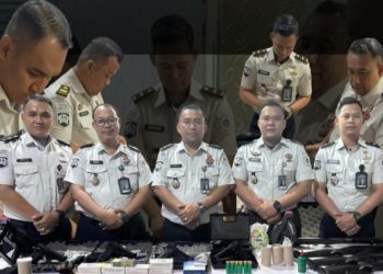 Pastikan Keamanan Lapas Tetap Kondusif, Lapas Kelas IIB Sarolangun Rutin Periksa Senjata Dinas