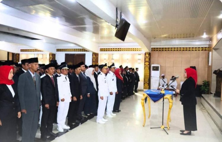 Penyegaran Terjadi di Lingkungan Pemkab Lampung Utara,217 Di Lantik