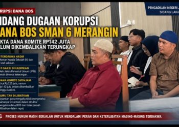 Sidang Dugaan Korupsi Dana BOS SMAN 6 Merangin Bergulir, Fakta Dana Komite Rp142 Juta Belum Dikembalikan Terungkap