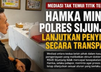Mediasi Tak Temui Titik Terang, Hamka Minta Polres Sijunjung Lanjutkan Penyidikan Secara Transparan
