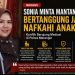 Demi Anak, Sonia Minta Mantan Suami Penuhi Kewajiban Nafkah Secara Rutin