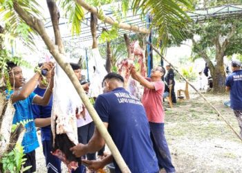 Lapas Kelas IIB Sarolangun Gelar Salat Iduladha dan Pemotongan Hewan Kurban, Wujud Kepedulian dan Kebersamaan
