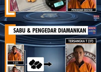 Satresnarkoba Polres Tulang Bawang Ringkus Pengedar Ekstasi Di Dermaga Rawajitu Selatan 