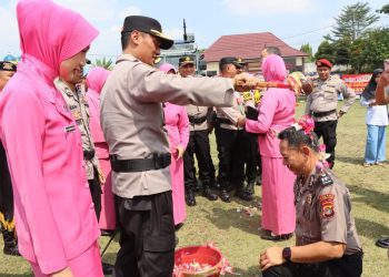Hari Bhayangkara ke-80, Sebanyak 67 Personel Polres Lampung Utara Naik Pangkat