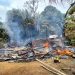 Kebakaran Hanguskan Satu Unit Rumah Warga Di Desa Air Lago, Damkar Lembah Masurai Turun Langsung Tangani Kejadian.