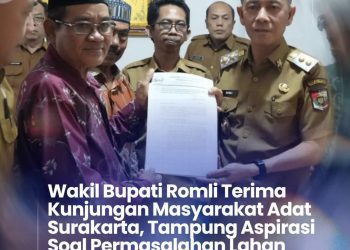 Wakil Bupati Romli Terima Kunjungan Masyarakat Adat Surakarta, Tampung Aspirasi Soal Permasalahan Lahan