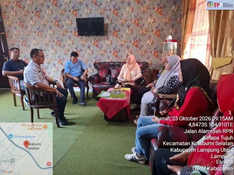 PERKUAT SINERGI PEMBANGUNAN DESA, KADIS PMDT LAMPUNG UTARA TERIMA KUNJUNGAN KOORDINATOR TAPM