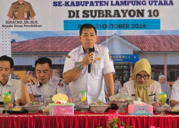 RAKER MKKS SUB RAYON 10 DI SMPN 1 ABUNG TINGGI, KETUA MKKS SMP LU: BEKERJALAH SESUAI TUPOKSI